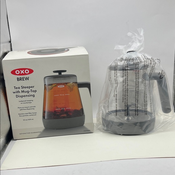 Oxo Brew NIB tea Steeper w/ mug-top dispensing 22oz - Picture 1 of 2